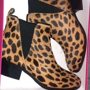 Leopard booties brand new